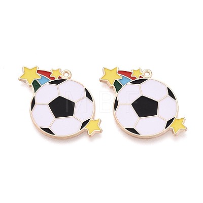 Alloy Enamel Pendants ENAM-T025-01G-02-1