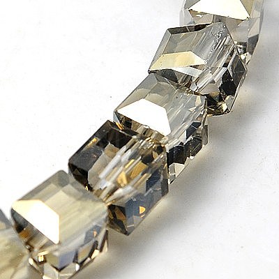 Electorplated Glass Beads EGLA-E006-2O-1