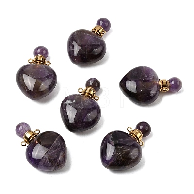 Natural Amethyst Pendants G-H252-C03-01-1