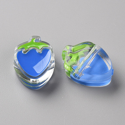 Transparent Enamel Acrylic Beads TACR-S155-003K-1