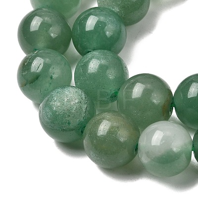 Natural Green Aventurine Beads Strands G-Q462-12mm-20-1