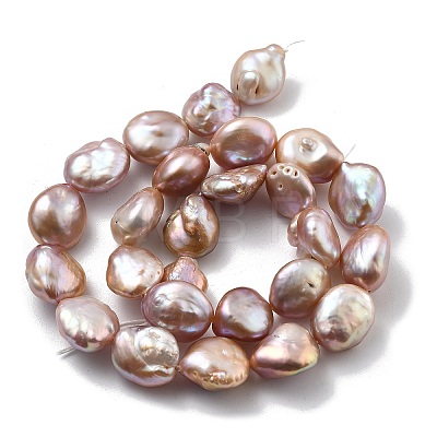 Natural Baroque Keshi Pearl Beads Strands PEAR-P064-08E-04E-1