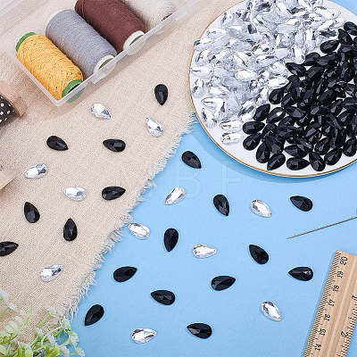 100Pcs Sew on Rhinestone ACRT-GO0001-01A-1
