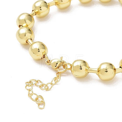 Rack Plating Brass Ball Chain Bracelets for Women BJEW-G676-01D-G-1