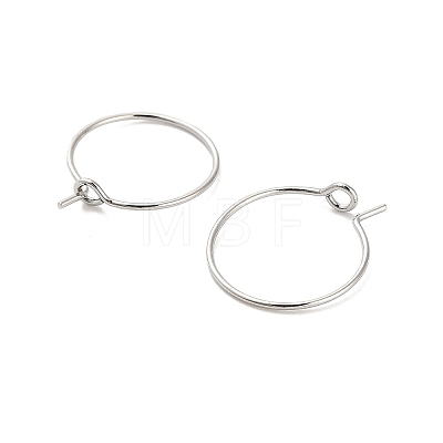 Brass Hoop Earring Findings KK-R112-038A-1