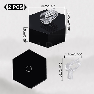 Acrylic Finger Ring Display Holders RDIS-WH0020-02A-02-1