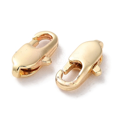 Rack Plating Brass Lobster Claw Clasps KK-F090-23LG-02-1