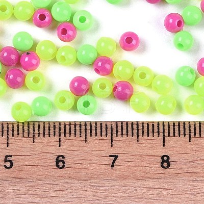 Opaque Acrylic Beads OACR-H118-07B-01-1