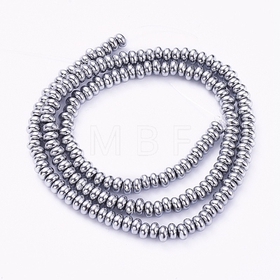 Non-magnetic Synthetic Hematite Beads Strands G-G826-02P-4mm-1