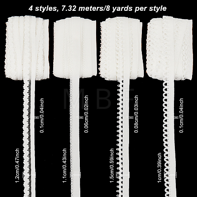 32 Yards 4 Style  Nylon Ribbon WCOR-BC0001-03-1
