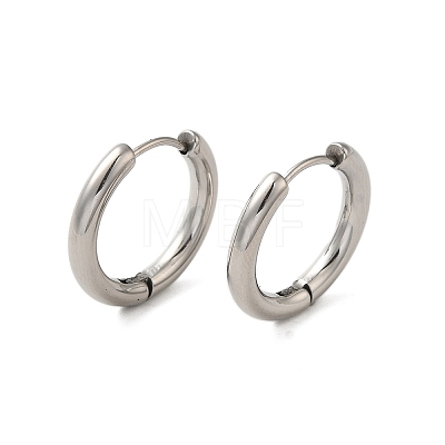 Tarnish Resistant 304 Stainless Steel Hoop Earrings LS-EJEW-P177-P-22-1