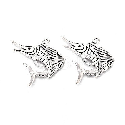 Tibetan Style Alloy Big Pendants TIBE-N014-01AS-1