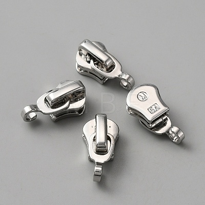 Alloy Replacement Zipper Sliders FIND-WH0111-250P-1