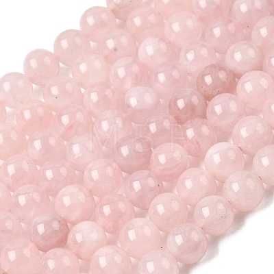 Natural Madagascar Rose Quartz Beads Strands G-B167-A01-10mm-1