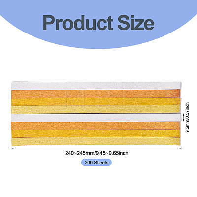 200 Sheets Lucky Star Glitter Powder Origami Paper DIY-TADJ0001-09B-1