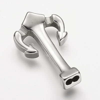 304 Stainless Steel Anchor Hook Clasps STAS-F063-58-1