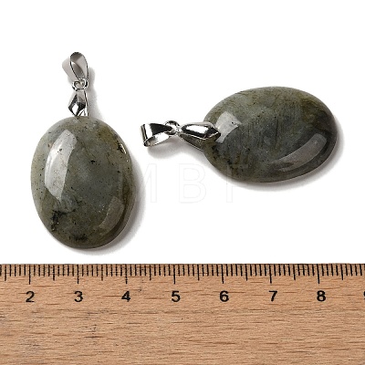 Natural Labradorite Pendants G-Z055-03P-03-1