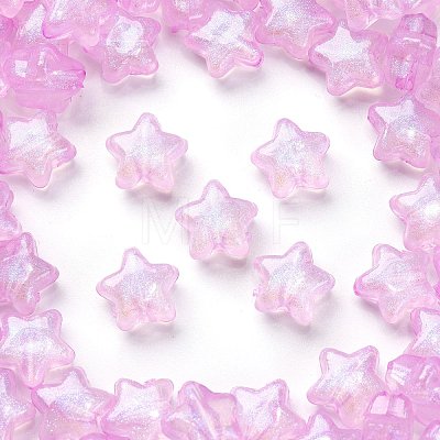 Luminous Transparent Acrylic Beads MACR-D024-24B-1