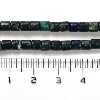 Natural Chrysocolla and Lapis Lazuli Beads Strands G-F765-F06-01-1