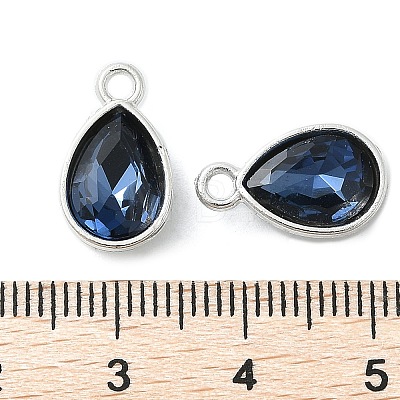 Alloy Glass Charms PALLOY-T028-7x10mm-13-1