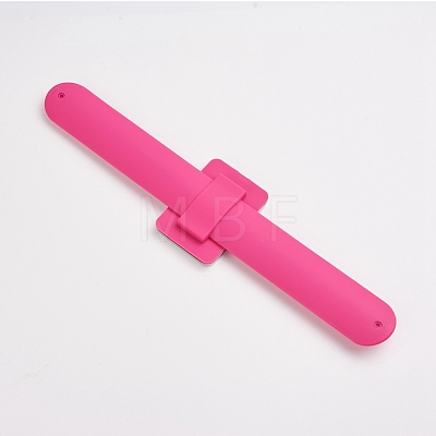 Magnetic Silicone Wrist Strap Bracelet X-BJEW-WH0009-09B-1