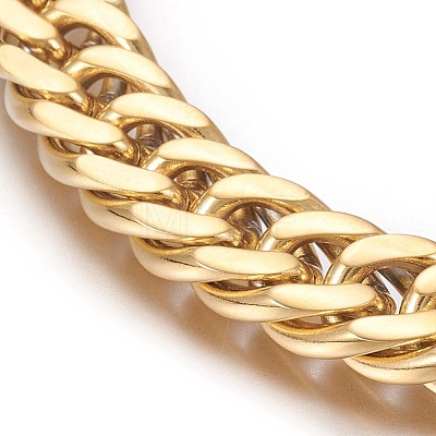 304 Stainless Steel Wheat Chain Bracelets BJEW-L665-07G-1