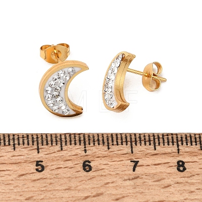 304 Stainless Steel Stud Earrings SA-CBAF6AD-29G-1