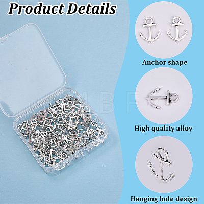 100Pcs Tibetan Style Alloy Pendants FIND-SC0023-09-1
