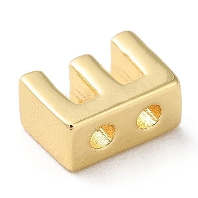 Rack Plating Brass Slide Charms KK-M254-15G-E-1