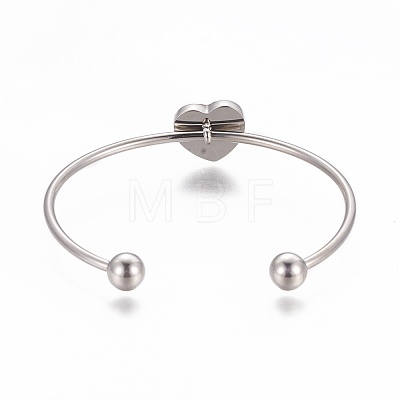 304 Stainless Steel Cuff Bangles BJEW-F400-06P-1