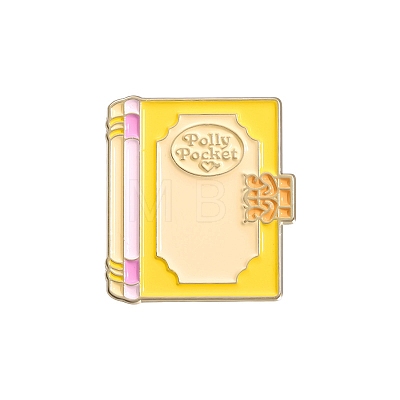 Book with Word Polly Pocket Enamel Pins PW-WG88683-03-1