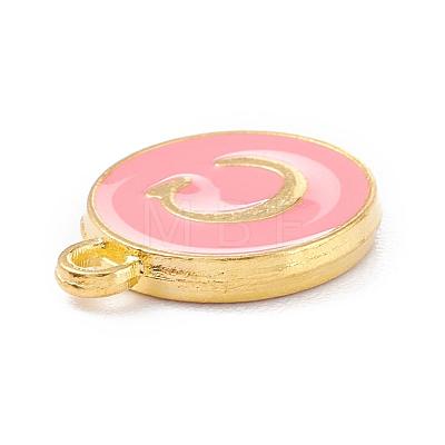 Golden Plated Alloy Enamel Charms ENAM-Q437-14C-1