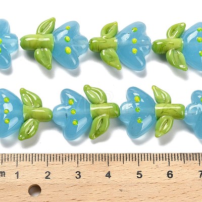 Handmade Lampwork Beads Strands LAMP-A005-03B-1