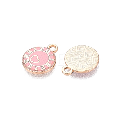 Rack Plating Alloy Enamel Pendants ENAM-N070-01A-02G-03-1