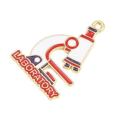 Back to School Alloy Enamel Pendants FIND-E054-02I-1