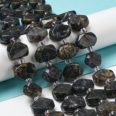Natural Iolite Beads Strands G-G072-A06-03-1