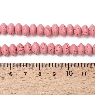 Synthetic Lava Rock Beads Strands G-B087-02A-06-1