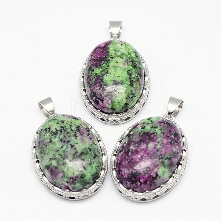 Natural Ruby in Zoisite Pendants G-D851-31-1