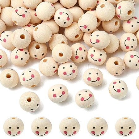 Natural Wood Beads WOOD-T019-13B-1
