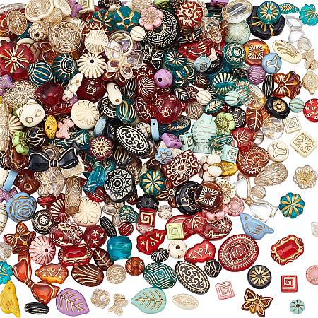 200G Mixed Styles Acrylic Beads OACR-UN0001-22-1