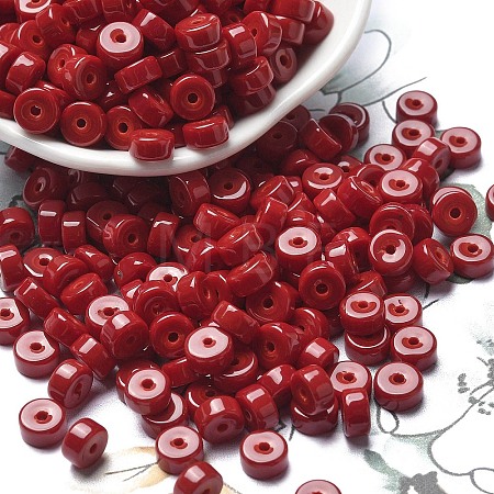 Opaque Colours Glass Seed Beads SEED-E001-P3x6mm-13-1