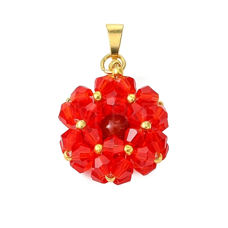 Glass Pendants PALLOY-MZ01346-01-1