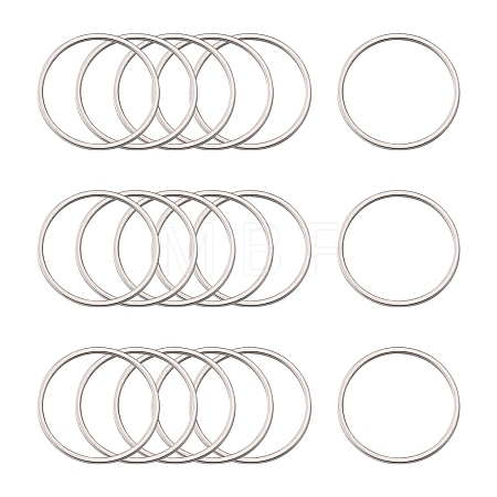 Tarnish Resistant 304 Stainless Steel Linking Rings X-STAS-T047-15A-1