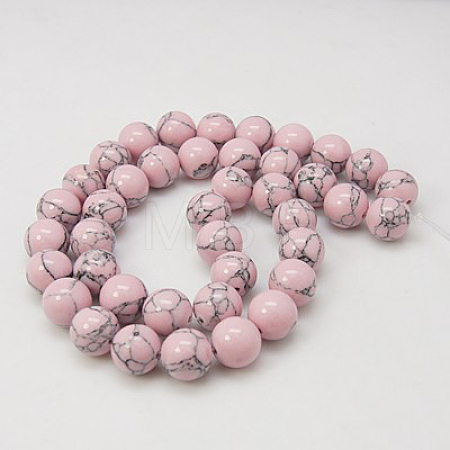 Synthetic Turquoise Beads Strands TURQ-H038-8mm-XXS07-1