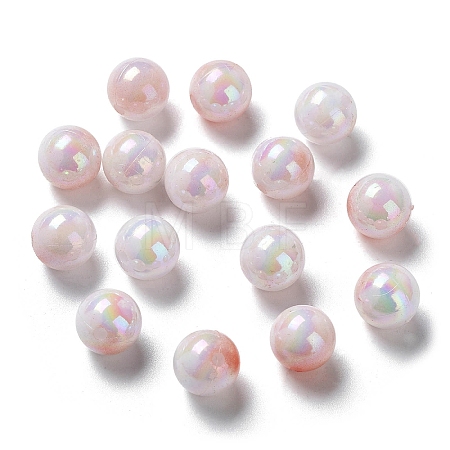 Two Tone Opaque Acrylic Beads LS-SACR-P024-01B-W13-1