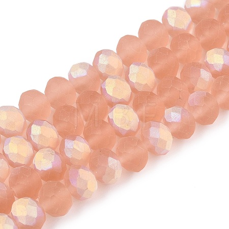 Transparent Glass Beads Strands EGLA-A044-T8mm-MB21-1