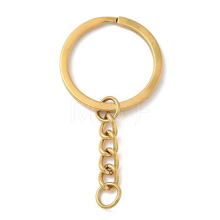 304 Stainless Steel Split Key Rings STAS-D127-04G-1