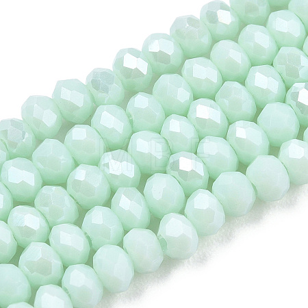 Electroplate Glass Beads Strands X-EGLA-A034-P2mm-A20-1
