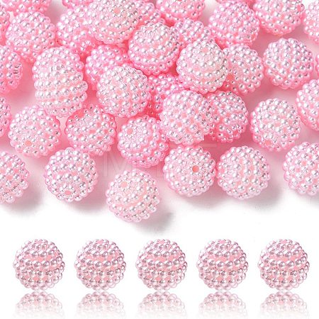 Imitation Pearl Acrylic Beads OACR-FS0001-45H-1
