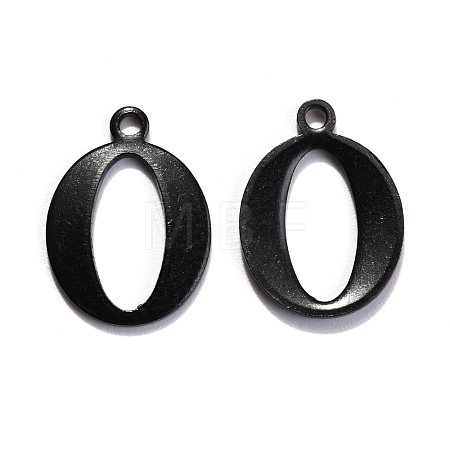 304 Stainless Steel Alphabet Charms STAS-H122-O-EB-1